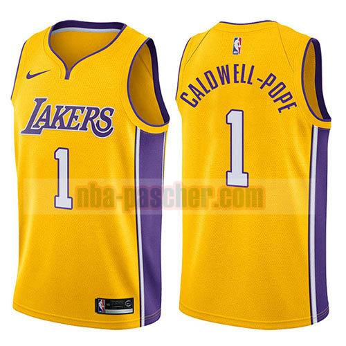 maillot los angeles lakers homme Kentavious Caldwell-Pope 1 swingman icône 2017-18 d'or