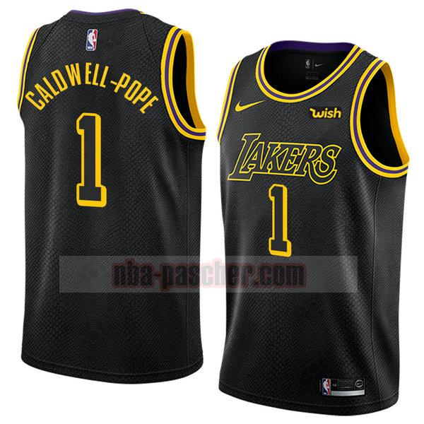 maillot los angeles lakers homme Kentavious Caldwell-Pope 1 ville 2018 noir