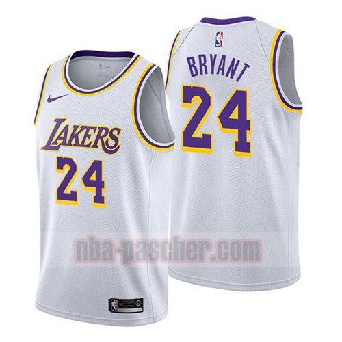 maillot los angeles lakers homme Kobe Bryant 24 association 2018-19 blanc