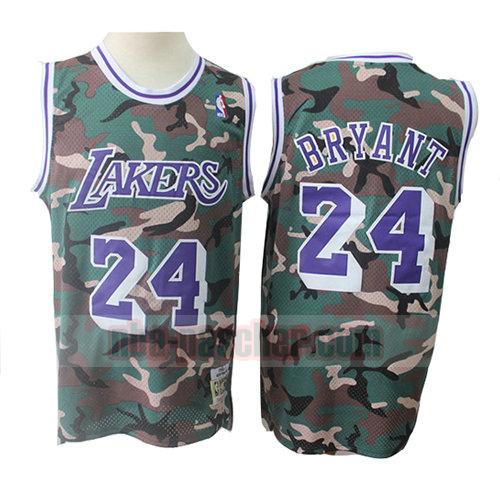 maillot los angeles lakers homme Kobe Bryant 24 camouflage verde