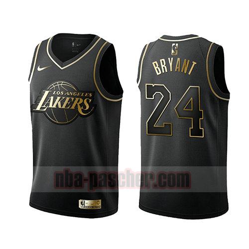maillot los angeles lakers homme Kobe Bryant 24 golden edition noir