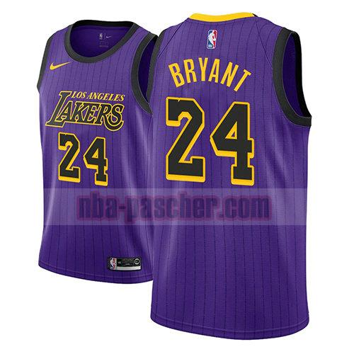 maillot los angeles lakers homme Kobe Bryant 24 ville 2018 pourpre