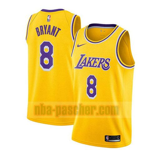 maillot los angeles lakers homme Kobe Bryant 8 icône 2018-19 jaune
