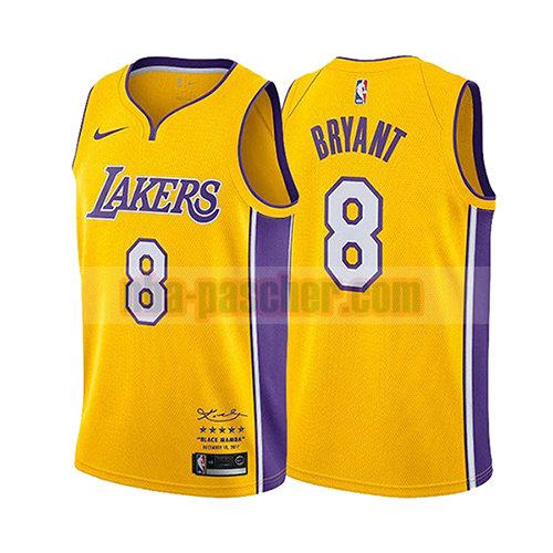 maillot los angeles lakers homme Kobe Bryant 8 retraite 2017-18 d'or