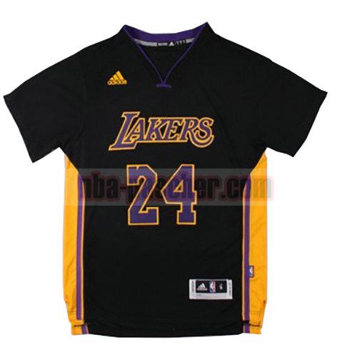 maillot los angeles lakers homme Lakers Kobe Bryant 24 manche courte noir