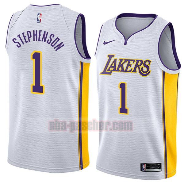 maillot los angeles lakers homme Lance Stephenson 1 association 2018 blanc