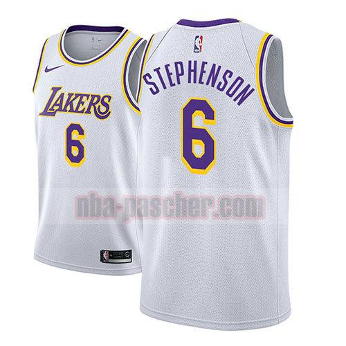maillot los angeles lakers homme Lance Stephenson 6 association 2018-19 blanc