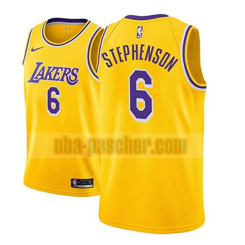 maillot los angeles lakers homme Lance Stephenson 6 icône 2018-19 d'or