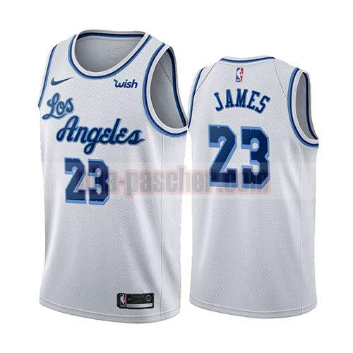 maillot los angeles lakers homme Lebron James 23 classic 2019-20 blanc