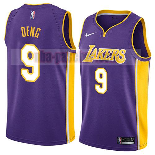 maillot los angeles lakers homme Luol Deng 9 déclaration 2018 pourpre