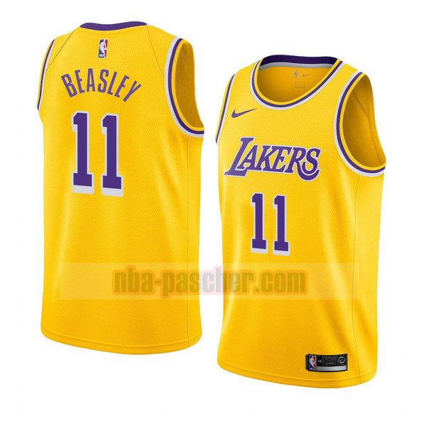 maillot los angeles lakers homme Michael Beasley 11 icône 2018-19 jaune