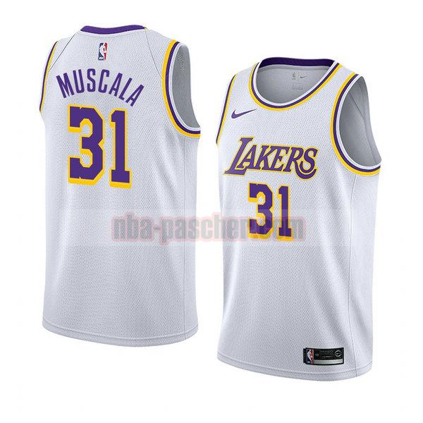 maillot los angeles lakers homme Mike Muscala 31 association 2018-19 blanc