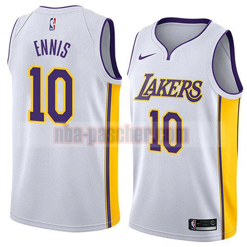 maillot los angeles lakers homme Tyler Ennis 10 association 2018 blanc