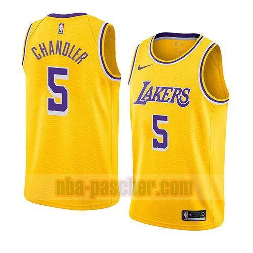 maillot los angeles lakers homme Tyson Chandler 5 icône 2018-19 d'or