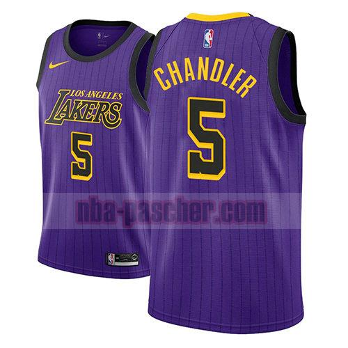 maillot los angeles lakers homme Tyson Chandler 5 ville 2018 pourpre