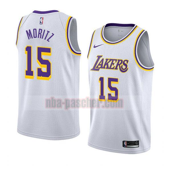 maillot los angeles lakers homme Wagner Moritz 15 association 2018-19 blanc