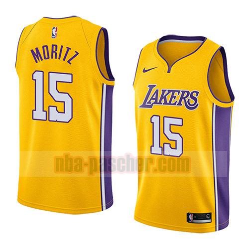 maillot los angeles lakers homme Wagner Moritz 15 icône 2018 jaune