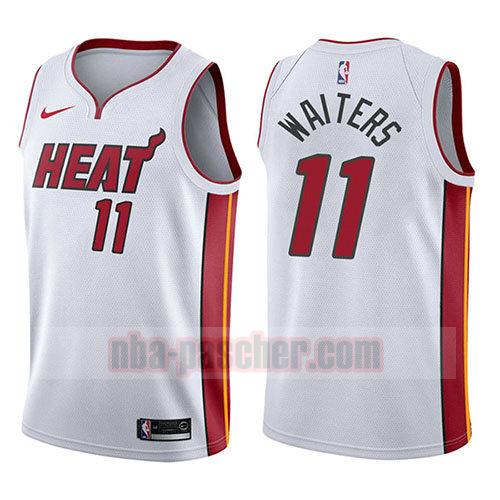 maillot miami heat homme Dion Waiters 11 association 2017-18 blanc