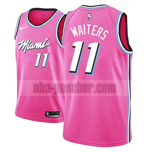 maillot miami heat homme Dion Waiters 11 earned 2018-19 rosa