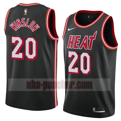 maillot miami heat homme Justise Winslow 20 classic 2018 noir