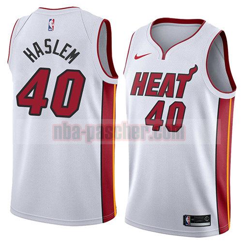 maillot miami heat homme Udonis Haslem 40 association 2018 blanc