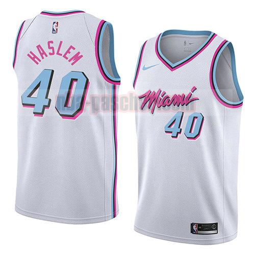 maillot miami heat homme Udonis Haslem 40 ville 2018 blanc