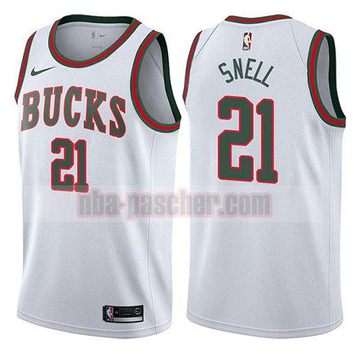 maillot milwaukee bucks homme Tony Snell 21 return to the mecca classic 2017-18 blanc
