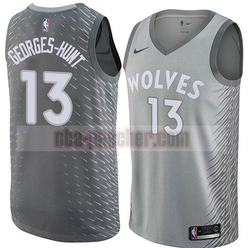 maillot minnesota timberwolves homme Marcus Georges-Hunt 13 ville 2018 gris