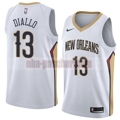 maillot new orleans pelicans homme Cheick Diallo 13 association 2018 blanc