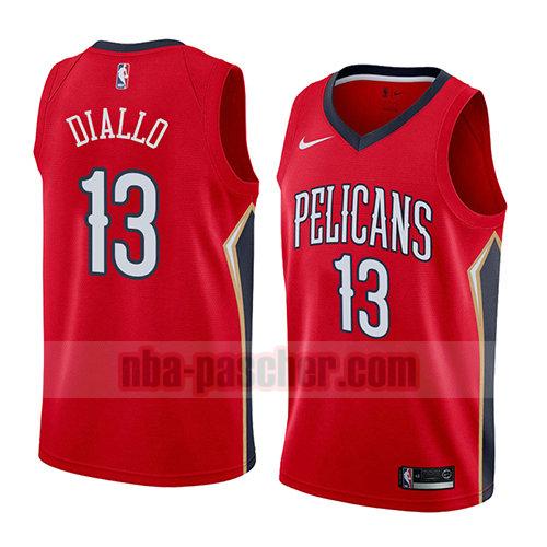maillot new orleans pelicans homme Cheick Diallo 13 déclaration 2018 rouge