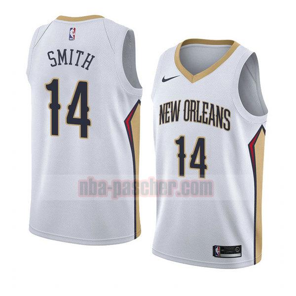 maillot new orleans pelicans homme Jason Smith 14 association 2018 blanc