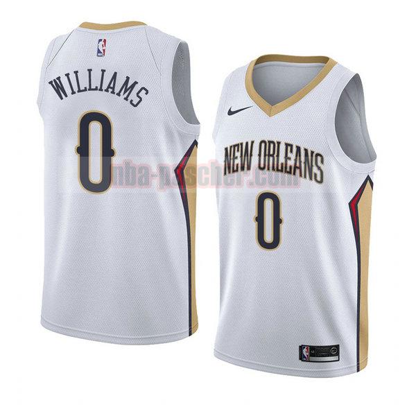 maillot new orleans pelicans homme Troy Williams 0 association 2018 blanc