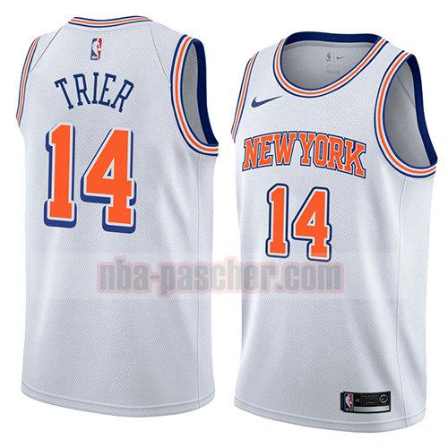 maillot new york knicks homme Allonzo Trier 14 déclaration 2018 blanc