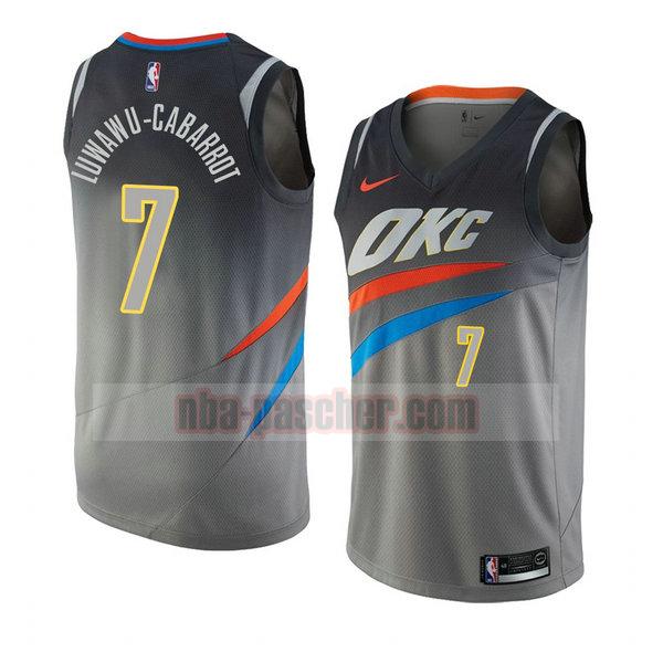maillot oklahoma city thunder homme Timothe Luwawu-Cabarrot 7 ville 2018 gris