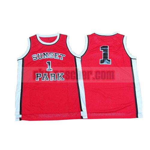 maillot pelicula homme Sunset Park 1 tree hill rouge