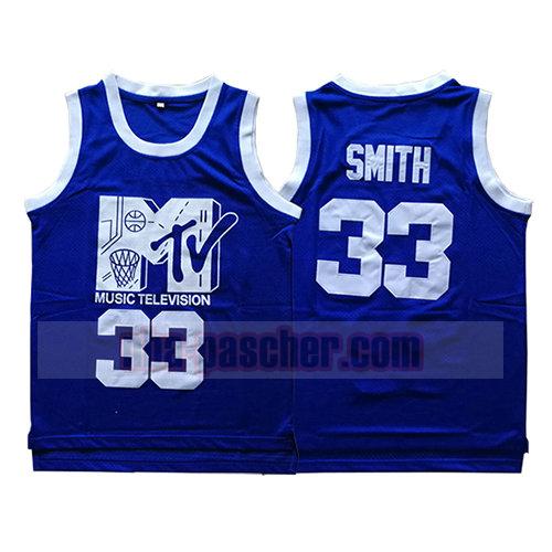 maillot pelicula homme Will Smith 33 music television bleu