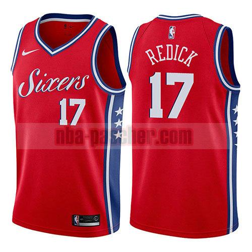 maillot philadelphia 76ers homme JJ Redick 17 déclaration 2017-18 rouge