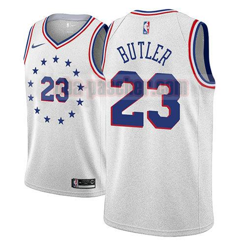 maillot philadelphia 76ers homme Jimmy Butler 23 earned 2018-19 gris