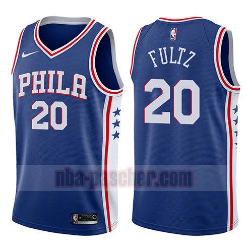 maillot philadelphia 76ers homme Markelle Fultz 20 2017-18 bleu
