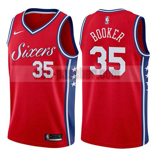 maillot philadelphia 76ers homme Trevor Booker 35 déclaration 2017-18 rouge