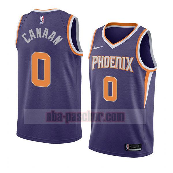 maillot phoenix suns homme Isaiah Canaan 0 icône 2018 pourpre