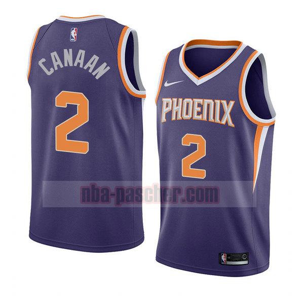 maillot phoenix suns homme Isaiah Canaan 2 icône 2018 pourpre