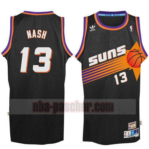 maillot phoenix suns homme Steve Nash 13 rétros noir
