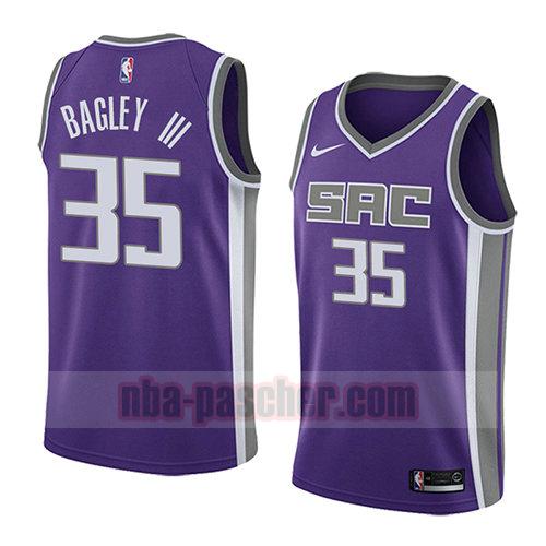 maillot sacramento kings homme Marvin Bagley III 35 icône 2018 pourpre