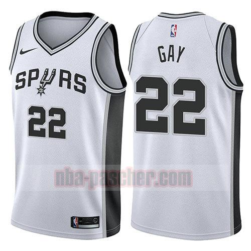 maillot san antonio spurs homme Rudy Gay 22 2017-18 blanc
