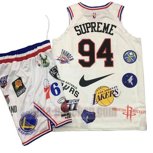 maillot supreme x nike homme 94 blanc