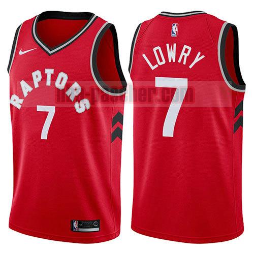 maillot toronto raptors homme Kyle Lowry 7 2017-18 rouge