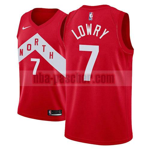 maillot toronto raptors homme Kyle Lowry 7 earned 2018-19 rouge