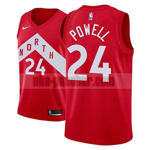 maillot toronto raptors homme Norman Powell 24 earned 2018-19 rouge