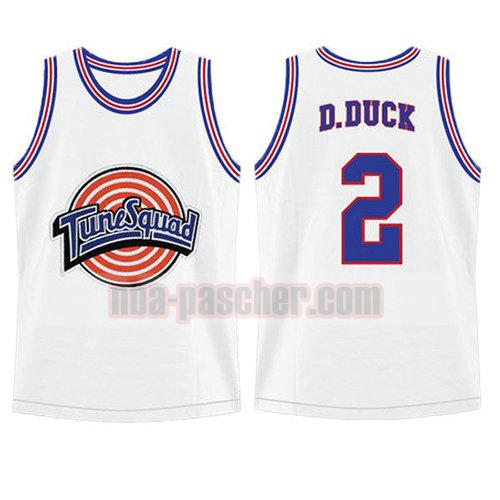 maillot tune squad homme Daffy Duck 2 blanc